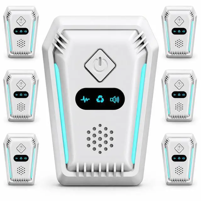 Main image of (2026 Upgraded) Ultrasonic Rodent & Pest Indoor Repeller - Stronger Driving Force, Repellent for Mouse, Mice, Rats, Roaches, Ants, Spiders, Bugs, Plug-in Device, 3 Mode Switching (6 Pack)