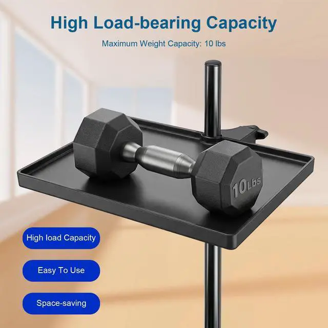 Alt view image 2 of 7 - Microphone Stand Tray with Crab Clamp Suitable for Music Stand, Mic Stand, Attention Table
