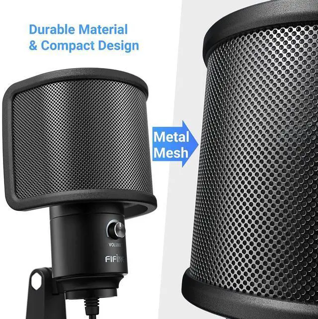 Alt view image 4 of 7 - USB Computer Microphone for Recording YouTube Video Voice Over Vocals for Mac & PC, Condenser Mic with Pop Filter (K669L+U1)
