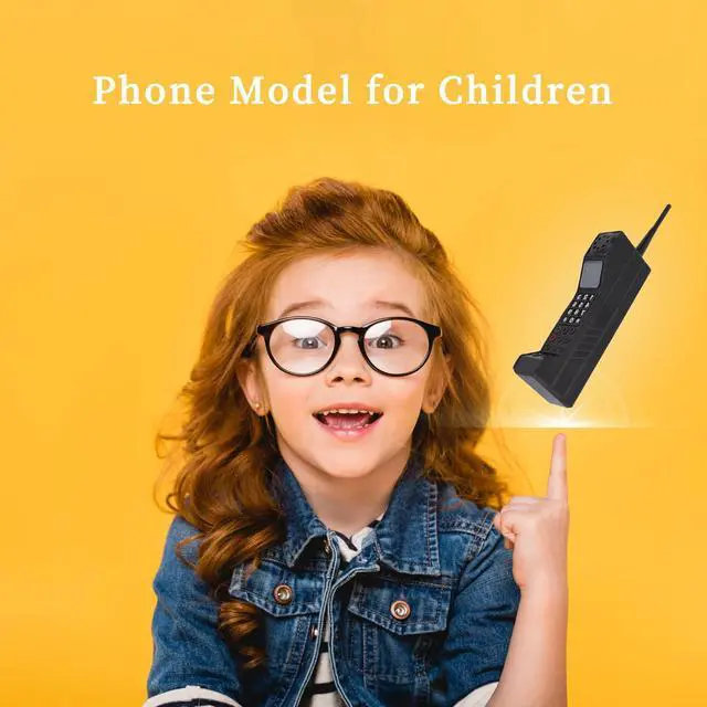 Alt view image 2 of 7 - Retro 90s Mobile Phone Prop - Black, for 80s 90s Party Decor & Home Living Room Decor