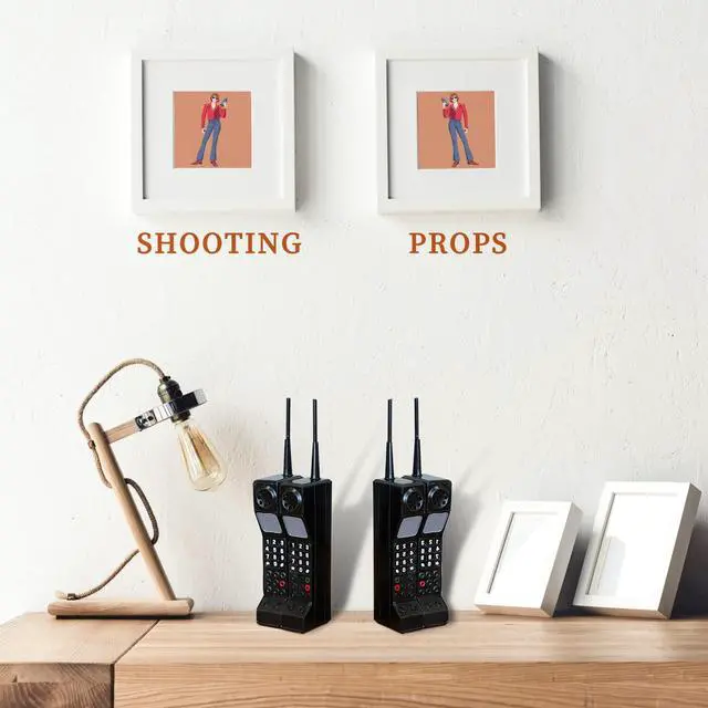 Alt view image 4 of 7 - Retro 90s Mobile Phone Prop - Black, for 80s 90s Party Decor & Home Living Room Decor