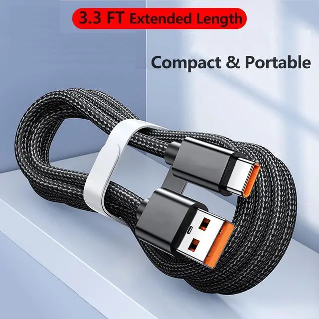 Alt view image 4 of 7 - Podcast Microphone Charger Cable for Zealsound K66 Series/KM8/KD9S, Fifine A6/K688, HyperX QuadCast, Logitech Yeti GX, Razer Seiren V3, BOYA Mini | USB-C Fast Charging 3.3 FT Braided Cord