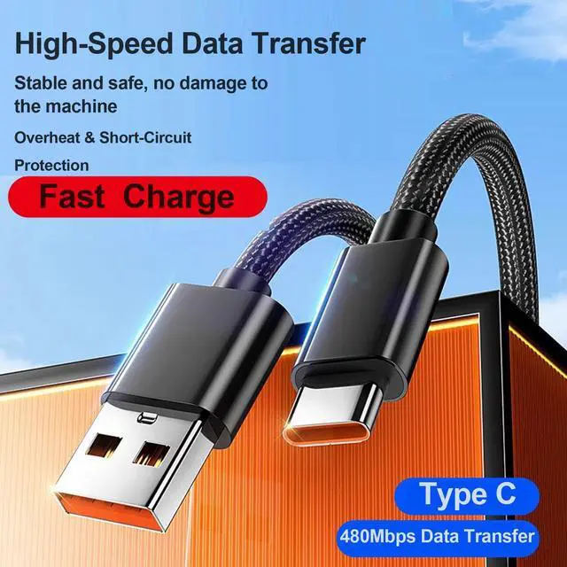 Alt view image 5 of 7 - Podcast Microphone Charger Cable for Zealsound K66 Series/KM8/KD9S, Fifine A6/K688, HyperX QuadCast, Logitech Yeti GX, Razer Seiren V3, BOYA Mini | USB-C Fast Charging 3.3 FT Braided Cord