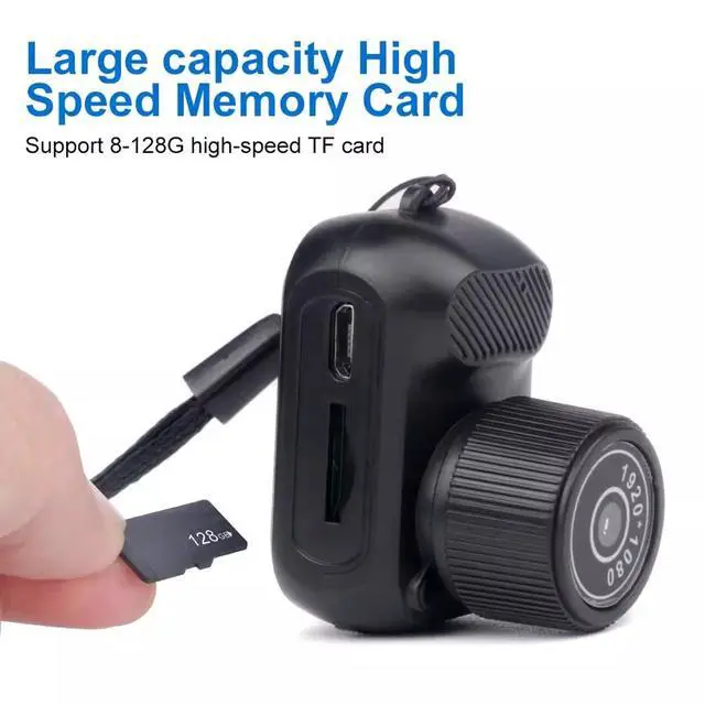Alt view image 5 of 7 - Mini Keychain Camera, 1080P 2MP Mini Thumb Sized Camera Keychain, Micro Video Camera Camcorder, with 100 Mins Battery Life, for Students, Kids