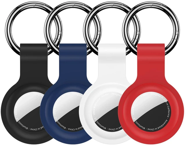 Main image of Compatible for AirTag Holder Keychain 4 Pack for Air Tag 1st&2nd Generation | Airtag Key Chain Ring Case Cover for Air Tag Holder GPS Tracker Item Air Tags Finders Air Tagholder for Kids,Bags,Luggages