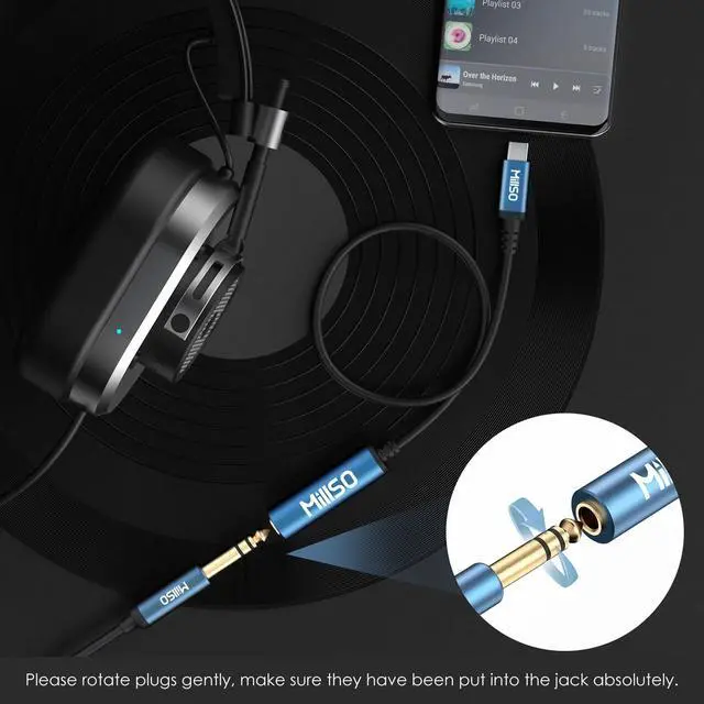 Alt view image 5 of 7 - USB Type C to 1/4 Headphone Adapter TRS 6.35mm Female to USB C Aux Audio Adapter Stereo Jack Adapter for Amplifiers, Mixer, Home Theater, Smartphones, Laptop, 6.35mm Headphones