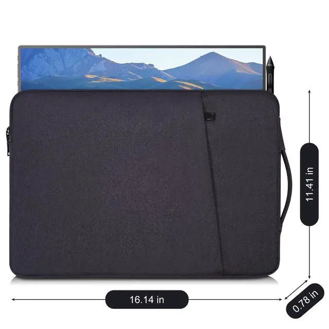 Alt view image 2 of 6 - 17.3 Inch Portable Monitor Carrying Bag Sleeve for EVICIV ZSCMALLS ASUS Acer Bimawen Feiasia CUIUIC Cocopar MAGICRAVEN NexiGo,16.14 x 11.41 Computer Laptop Gaming Monitor Travel Case