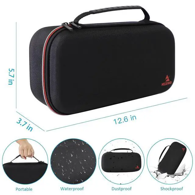 Alt view image 5 of 7 - Switch Controller Grip Carrying Case for Nintendo Switch/Switch OLED, 10 Game Card Holders, Compatible with Split Pad Pro, ZenGrip Pro, Gripcon, Joypad, Joy-Cons and Many Larger Grips