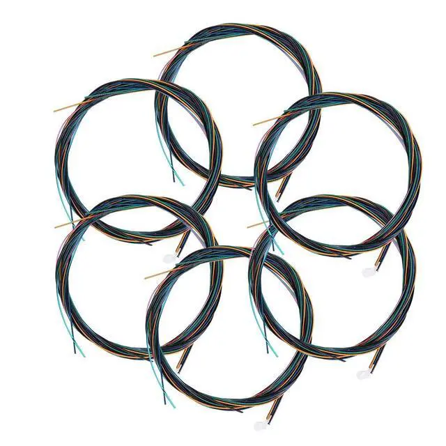 Alt view image 6 of 6 - 6Pcs Classical Guitar Strings Set, Colored Nylon & Copper Alloy Winding, Medium Gauge, Suitable for