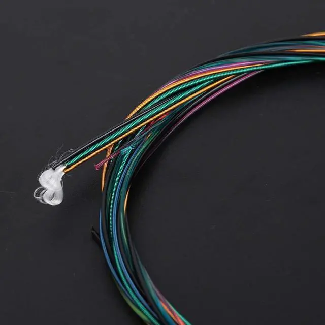 Alt view image 3 of 6 - 6Pcs Classical Guitar Strings Set, Colored Nylon & Copper Alloy Winding, Medium Gauge, Suitable for