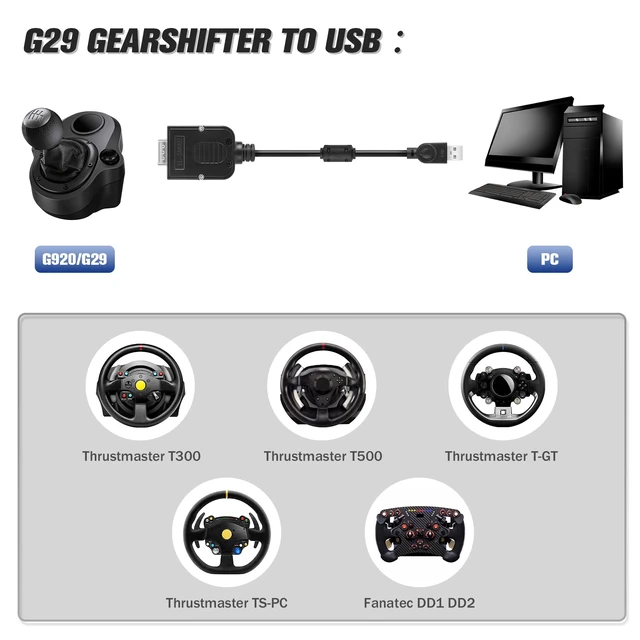 Alt view image 4 of 7 - for Logitech G29 Gearshift to USB Cable Adapter Modification Part Accessories