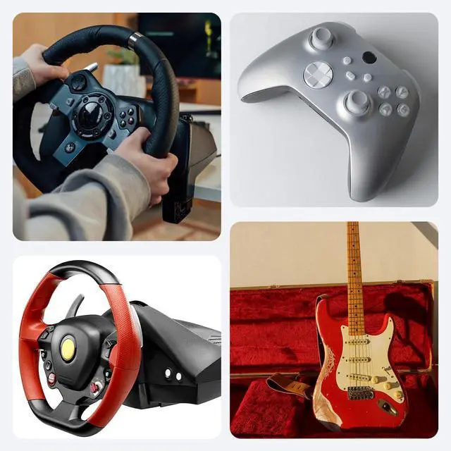 Alt view image 6 of 6 - 2 Pack USB Breakaway Cable for Logitech G920 G923 G27 G29 for Xbox 360 Controllers Guitar Hero for Rocksmith Real Tone Cable Adapter Driving Force Thrustmaster Ferrari 458 Spider Racing Wheel Cord