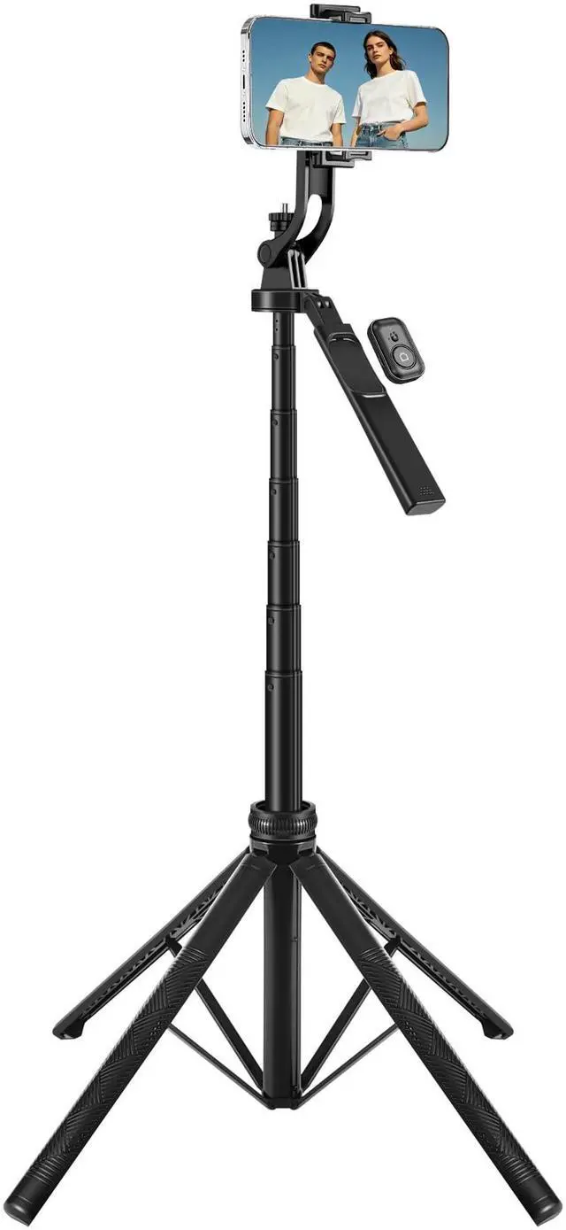 Main image of 4-Leg Phone Tripod, 71-inch Selfie Stick for iPhone & Android
