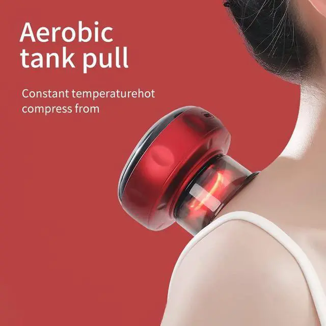 Alt view image 3 of 6 - 12 Levels Electric Cupping Therapy Set, Rechargeable Heating Cupper for Pain Relief, Muscle Soreness or Circulation, Portable Smart Cupping Kit for Massage Therapy at Home/Gym, Black