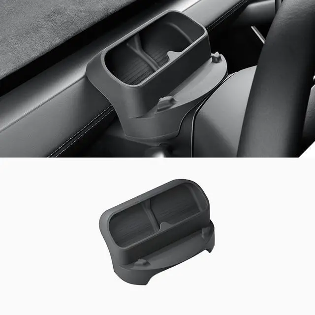Main image of Silicone Steering Wheel Sunglasses Holder Compatible with Tesla Model Y Juniper 2025, Dashboard Phone Stand Holder, Instrument Panel Tray Sunglasses Box Phone Mount for Tesla Model Y Refresh