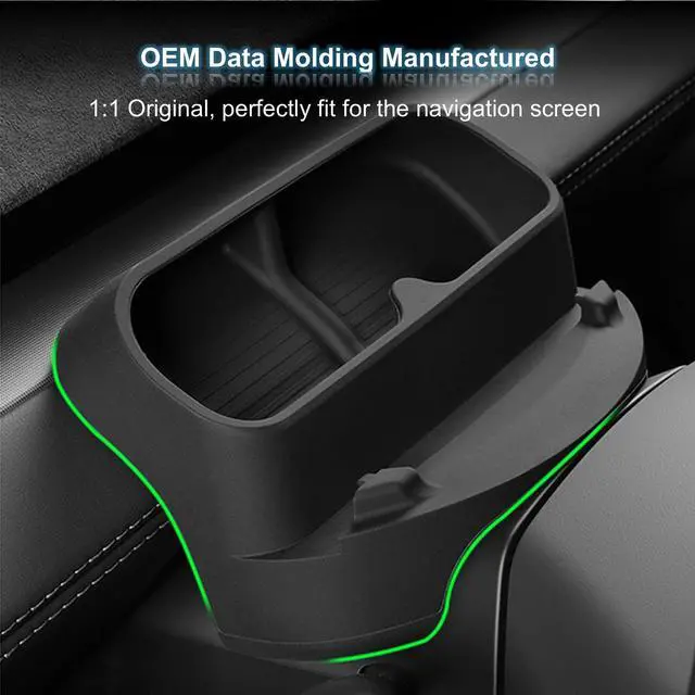 Alt view image 2 of 7 - Silicone Steering Wheel Sunglasses Holder Compatible with Tesla Model Y Juniper 2025, Dashboard Phone Stand Holder, Instrument Panel Tray Sunglasses Box Phone Mount for Tesla Model Y Refresh