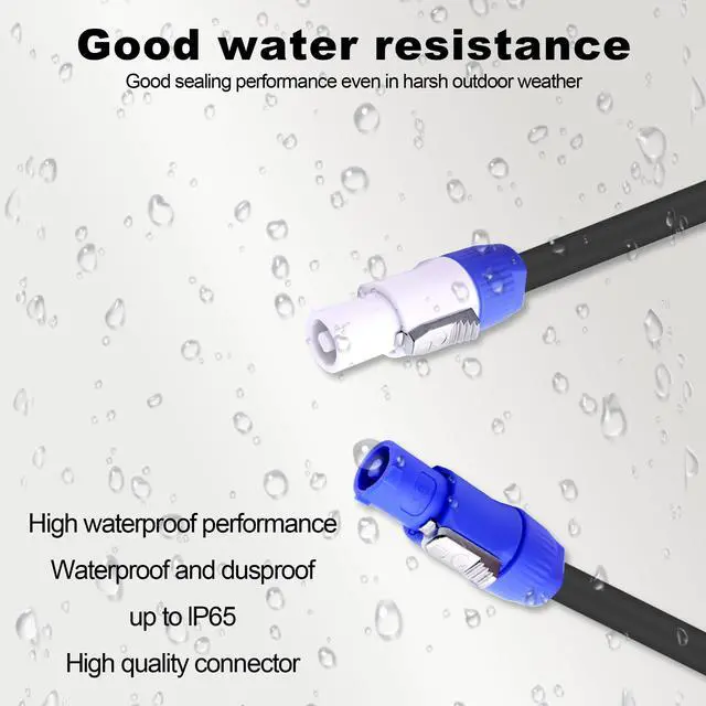 Alt view image 6 of 7 - PowerCon Power Cable AC PowerCon Input to PowerCon Output 20A 3-Pin Power Extension Cable 12AWG for LED Screen Stage Light Audio Video Equipment and More (2Meters)