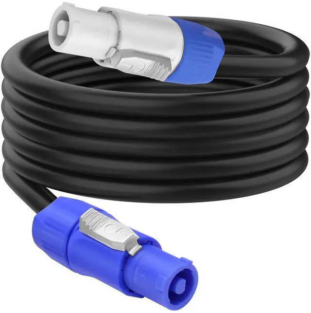 Main image of PowerCon Power Cable 14 AWG 3 Pin AC PowerCon Input to Output Power Extension Cable Cord Wire for LED Screen Beam Moving Head Light, Stage Light Power,Audio Video Equipment and More-2M/6.5FT
