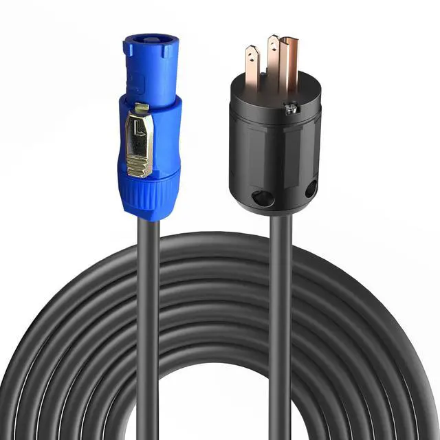 Main image of 11AWG PowerCON Cable,NEMA 5-15p to PowerCON Connector,PowerCON Power Cable 20A 3 Pin PowerCon Input Male Connector Extension Power Wire for Outdoor Stage Light LED Screen-15FT
