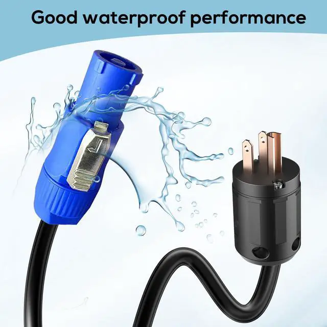 Alt view image 2 of 7 - 11AWG PowerCON Cable,NEMA 5-15p to PowerCON Connector,PowerCON Power Cable 20A 3 Pin PowerCon Input Male Connector Extension Power Wire for Outdoor Stage Light LED Screen-15FT