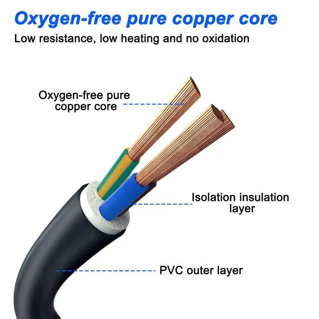 Alt view image 3 of 7 - PowerCon Power Cable - 12AWG 3 Pin Power Extension Cable for LED Screen, Beam Moving Head Light, Stage Light, Audio, Video and More - 1M/3FT