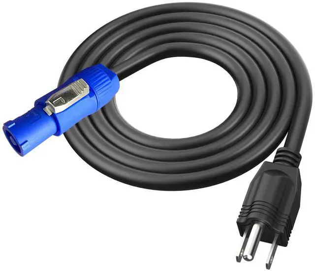 Main image of 3-Prong NEMA 5-15P to PowerCON AC Power Cable Cord 20A 3 Pin PowerCon Input Male Connector to NEMA 5-15P Male Extension Power Wire 16AWG for Outdoor Stage Light LED Screen-6FT
