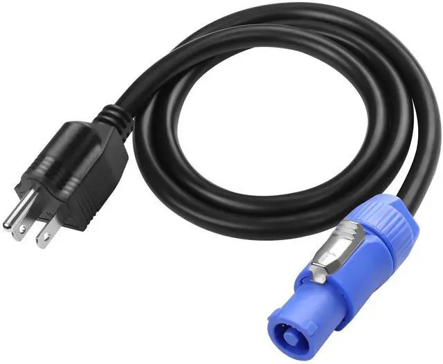 Main image of 3-Prong NEMA 5-15P to PowerCON AC Power Cable Cord 20A 3 Pin PowerCon Input Male Connector to NEMA 5-15P Male Extension Power Wire 16AWG for Outdoor Stage Light LED Screen-1M/3.2FT