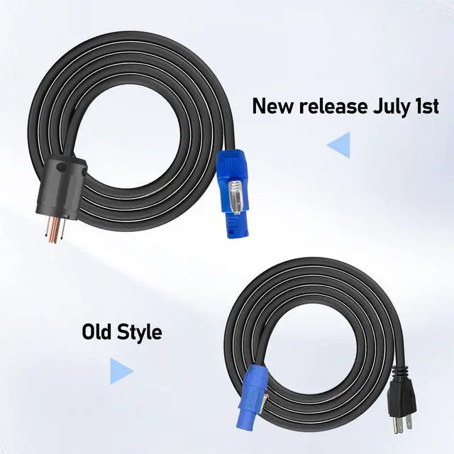 Alt view image 6 of 7 - 12AWG PowerCON Cable, NEMA 5-15p to PowerCON Connector, AC Power Cable 20A 3 Pin Input Male Connector Extension Wire for Outdoor Stage Light LED Screen (6FT)