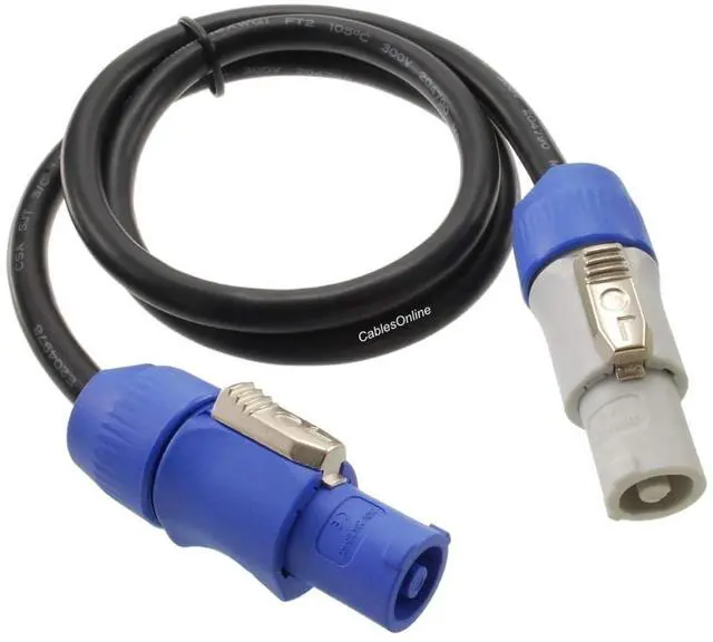 Main image of , 3ft. 16AWG Stage Lighting Fixture PowerCon-Compatible Power-Through Jumper Cable, PC-KA603