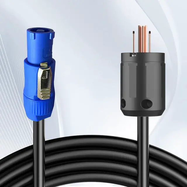Alt view image 2 of 7 - 11AWG PowerCON Cable,NEMA 5-15p to PowerCON Connector,PowerCON Power Cable 20A 3 Pin PowerCon Input Male Connector Extension Power Wire for Outdoor Stage Light LED Screen-10FT