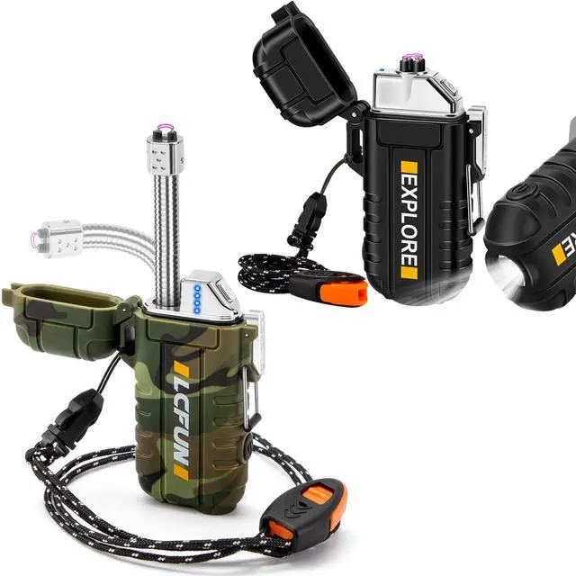 Main image of Waterproof Windproof Lighter 2 Pack, Upgraded Camo Lighter