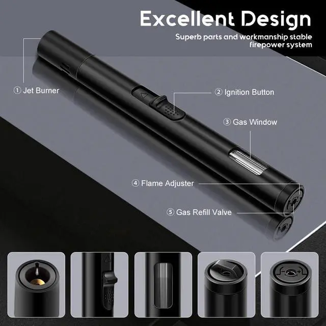 Alt view image 5 of 7 - 4 Pack Candle Lighter Electric USB Rechargeable Arc Lighter, Windproof Long Butane Torch Lighters for Candle