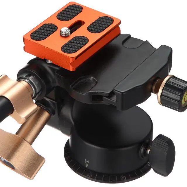 Alt view image 7 of 7 - 2 Pieces Metal Quick Release Plate with 1/4''-20 Camera Screw Tripod Mount Plate Fits Standard for DSLR Camera Tripod Ball Head(Orange,Pu50)