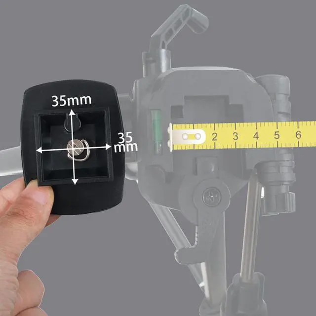 Alt view image 3 of 7 - Quick Release Plate Mount Board Compatible with Amazon Basics 60" Tripod Vct668 St666 690 Camera Tripod (43x43mm/1.69 * 1.69In)