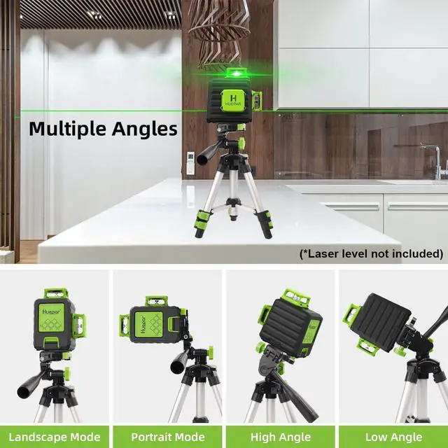 Alt view image 2 of 7 - TPD05 19.7" Lightweight Aluminum Tripod-Mini Portable Adjustable Tripod for Laser Level and Camera, with 3-Way Flexible Pan Head and Bubble Level, Quick Release Plate with 1/4"-20 Screw Mount