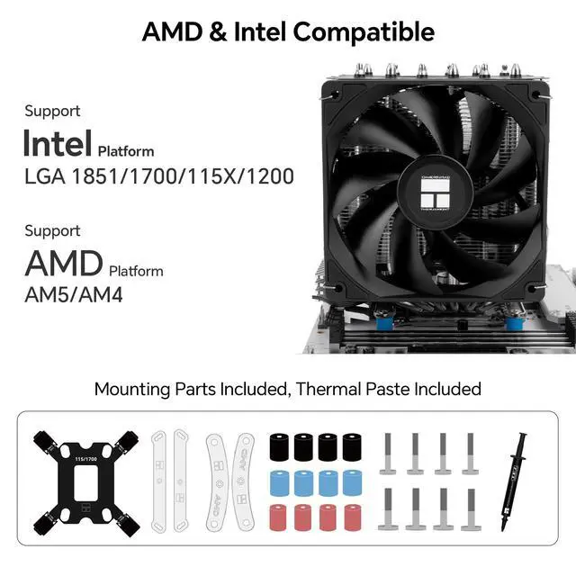 Alt view image 7 of 7 - Peerless Assassin 120 SE V2 CPU Cooler, Dual Tower, 1850RPM