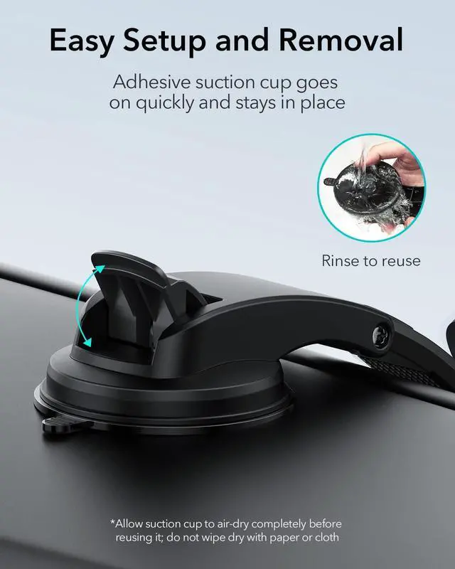 Alt view image 7 of 7 - for MagSafe Car Mount Charger, Dashboard Magnetic Wireless Car Charger Mount, Compatible with MagSafe Car Charger, for iPhone 17-12 Series, Galaxy S26/S25, Fast Charging, Car Accessories, Black