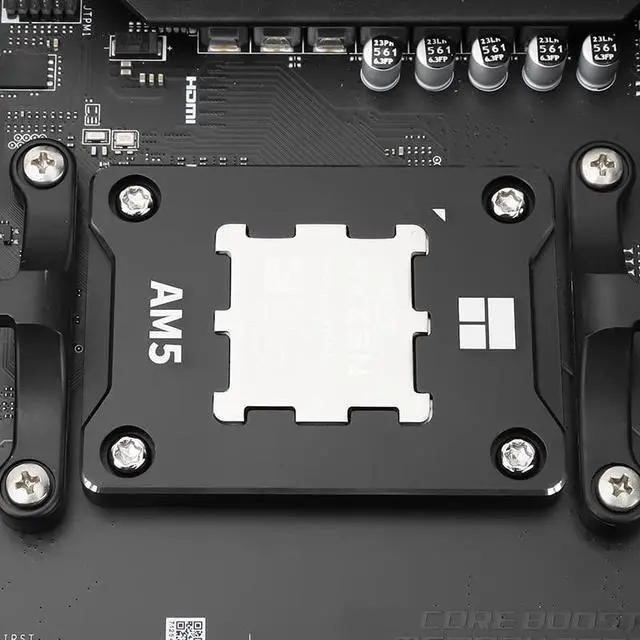 Alt view image 3 of 7 - AM5 Secure Frame Black, Anti-Bending CPU Contact Frame for AMD Socket