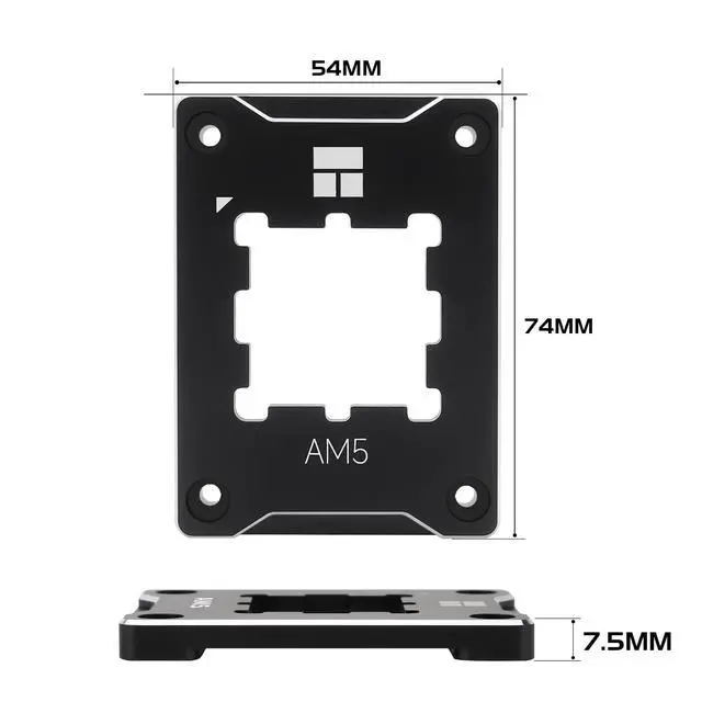 Alt view image 4 of 7 - AM5 Secure Frame Black, Anti-Bending CPU Contact Frame for AMD Socket