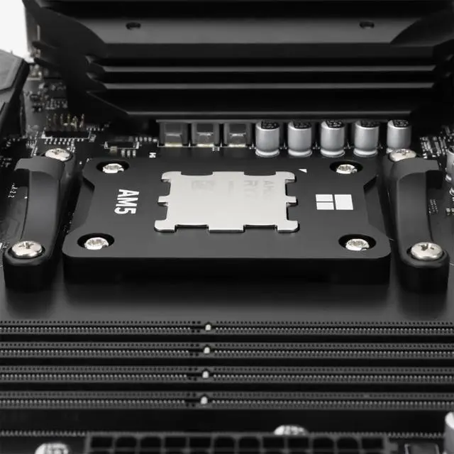 Alt view image 4 of 7 - AM5 CPU Contact Frame V2, Anti-Bending Secure Frame, All-Aluminum CNC, Even Pressure, for AMD AM5 Socket, Includes L-Shaped Screwdriver