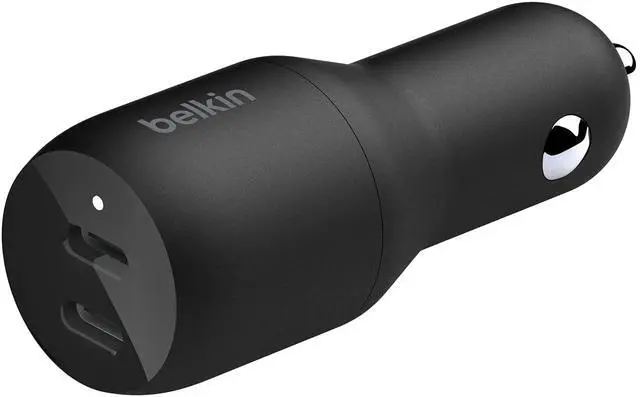 Main image of 36-Watt Dual-USB Car Charger - Power Delivery 2 18W USB-C Ports with PPS Charging Apple iPhone 14, 14 Pro, 14 Pro Max, iPhone 13, 13 Pro, 13 Pro Max Samsung Galaxy, AirPods - USB-C Charger