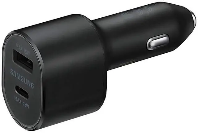 Main image of Super Fast Dual Car Charger (45W+15W) Dual Ports USB-C & USB-A - Black - EP-L5300XBEGWW