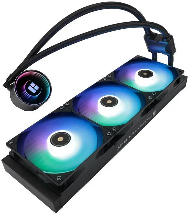 Alt view image 6 of 6 - Frozen Notte 360 Black ARGB Water Cooling CPU Cooler, 360 Black CPU Cooler Specifications, 3×120mm PWM Fans, S-FDB V2 Bearings, Suitable for AMD/AM4, Intel LGA 1700/1150/1200/2011/2066