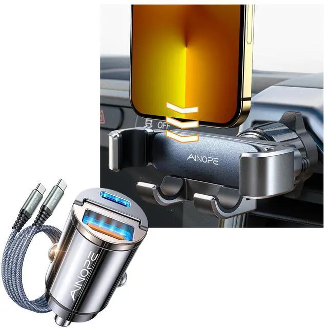 Main image of Car Phone Holder Mount Vent 90W USB C Car Charger