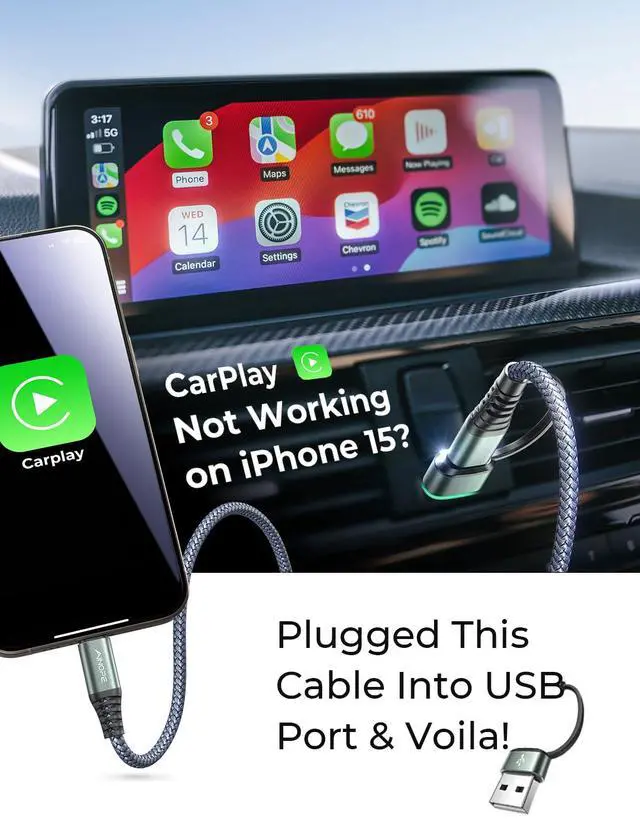 Alt view image 2 of 7 - USB C to USB C Cable, 3 FT USB C Cable Fast Charging with USB to USB C Adapter, 60W USB to USBC Cable for iPhone 17 Pro Max Air Type C Cable for iPhone 16/15/14/13/12, Grey