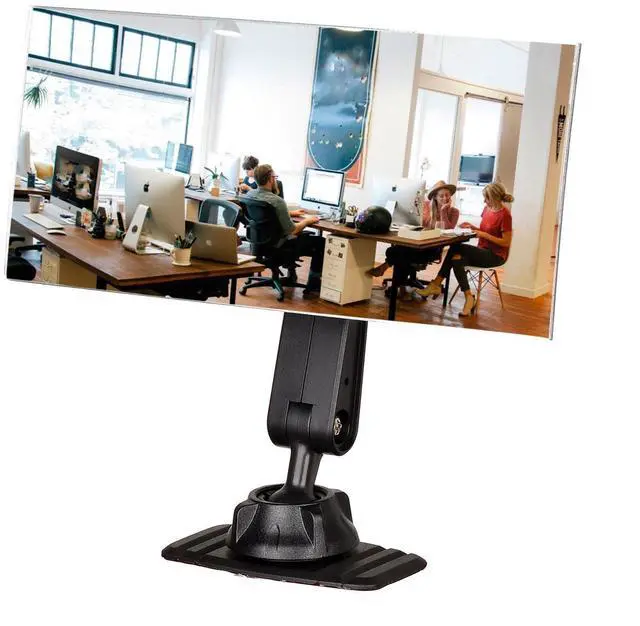 Main image of Acrylic Wide Angle Rear View Mirror for Cubicle Desk Computer PC Monitor to See Behind You, Stick-on Convex Mirror for Office Work Car Personal Safety and Security Decor Accessories - 1 Pack