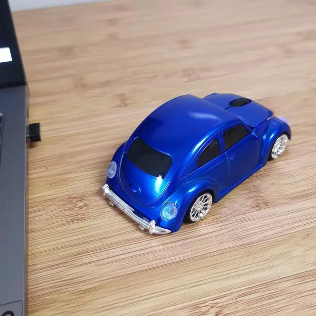 Alt view image 7 of 7 - Car Mouse for Computer, Cool and Cute Car-Shaped Mouse, Wireless 2.4Ghz Optical Mice for Laptop PC Mac (Blue)
