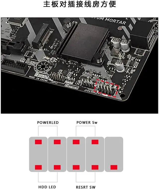 Alt view image 4 of 6 - Chassis Switch - Metal Button, PC Case LED Power Button ATX Supply On/Off for DIY Computer - 60cm, 12mm