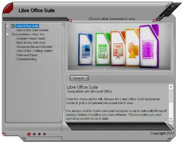 Alt view image 2 of 7 - Office Suite for Windows 10 8 7 Vista XP by Libre Office Software and Computer Guide - Compatible with Microsoft Office files Word, Excel and PowerPoint