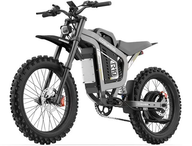 Main image of COSWHEEL R19 Electric Dirt Bike for Teens Adults,9000W Peak Motor & 60MPH Electric Motorcycle,72V 40AH Battery 125 Miles Range,19" Tire Off-Road E-Bike with Hydraulic Brakes & Full Shock Absorption